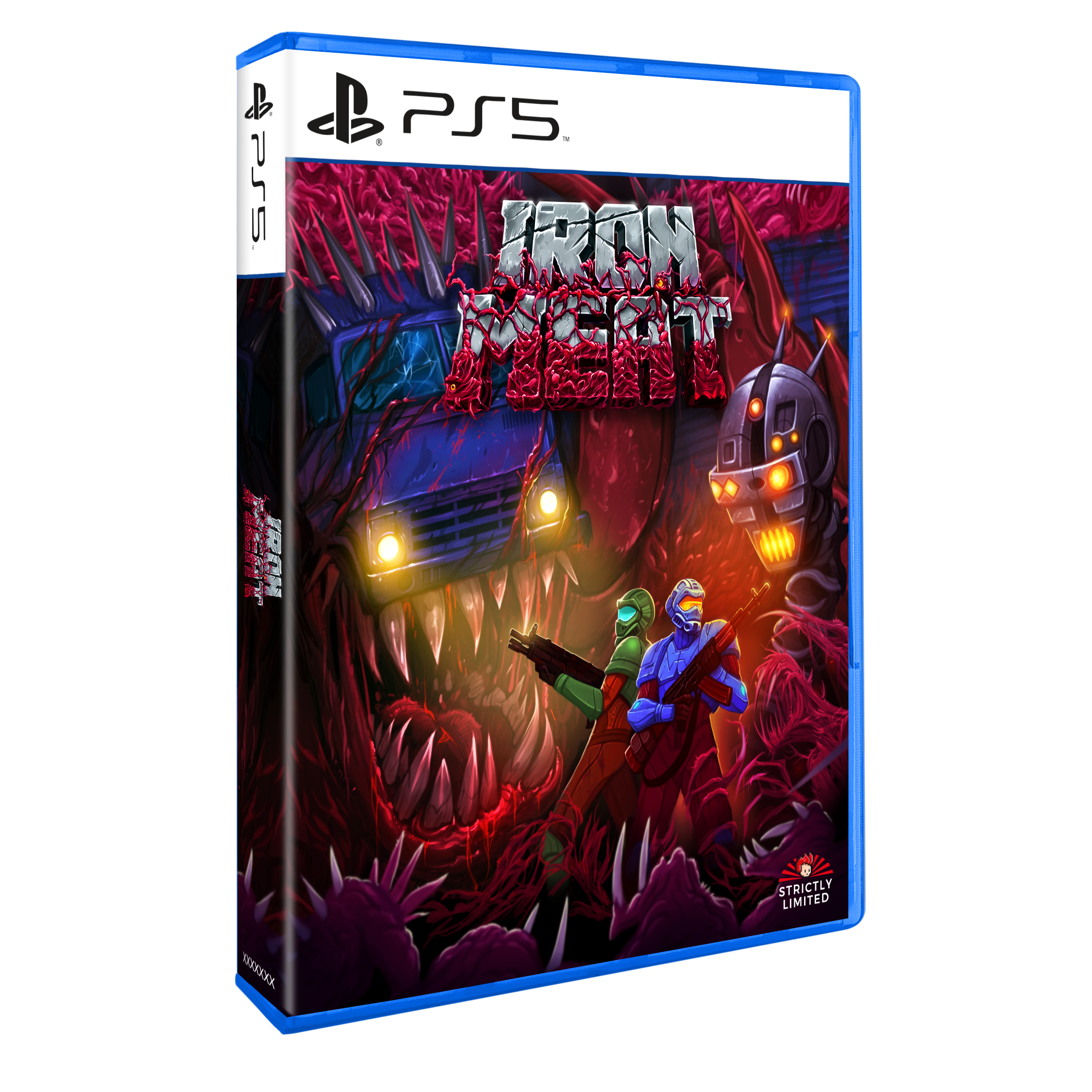 strictly-limited-iron-meat-ps5-spiel-metal-edition-run-and-gun image 7
