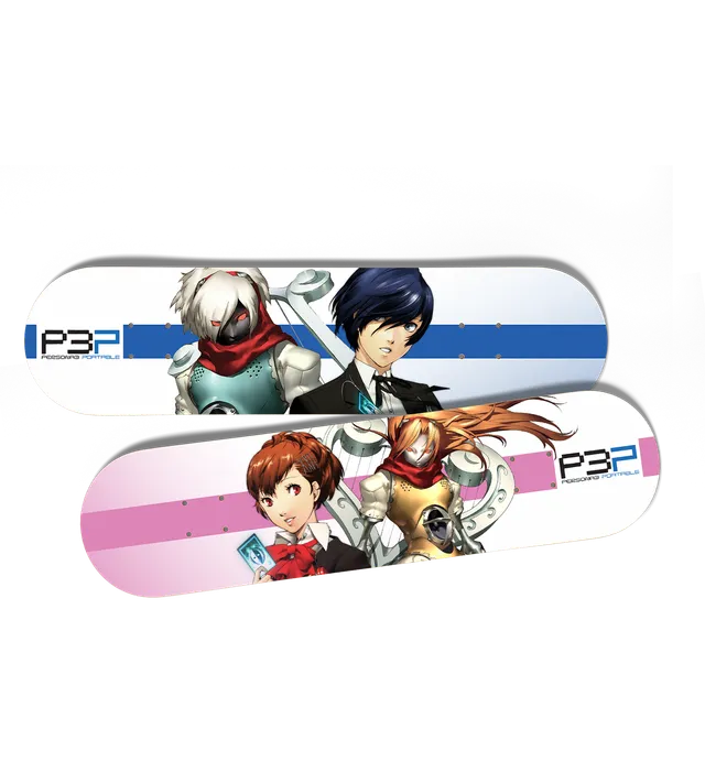 limited-run-persona-3-portable-skateboard-deck-male-protagonist image 1