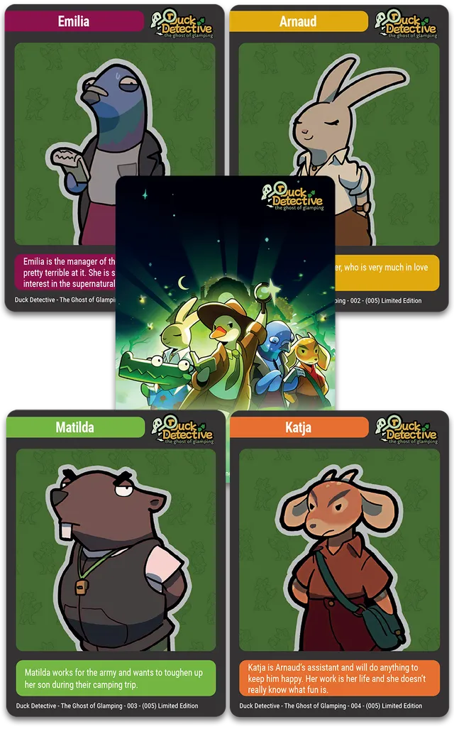 super-rare-games-tc-151-duck-detective-ghost-of-glamping-cards image 1