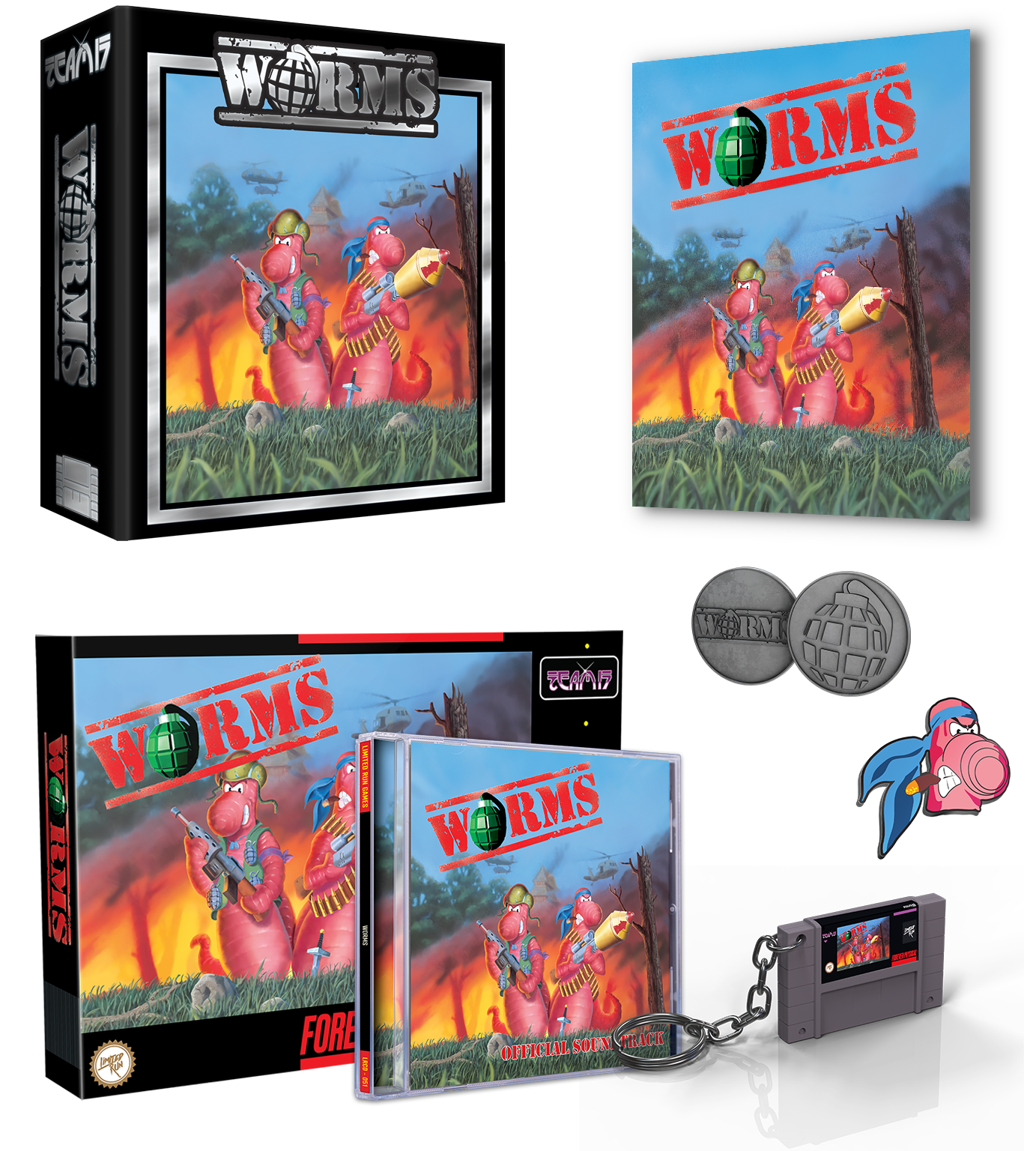 limited-run-worms-collector-s-edition-snes-spiel-grau image 3