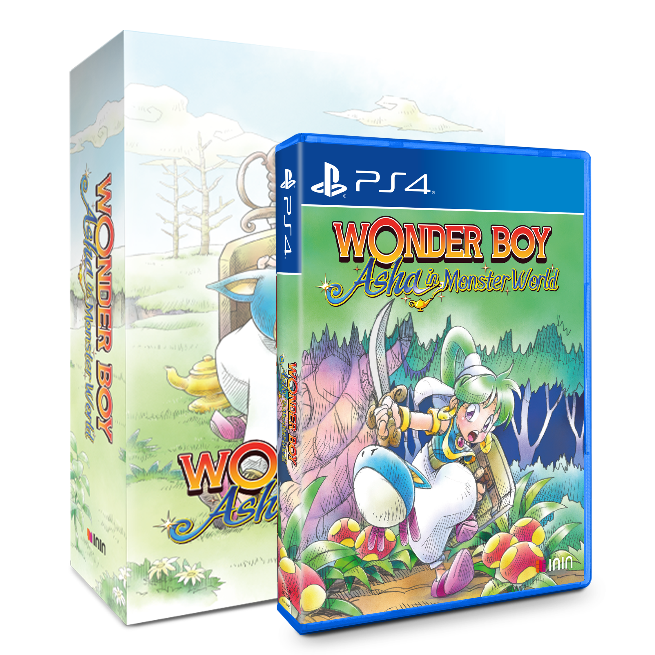 inin-wonder-boy-asha-in-monster-world-ps4-collector-s-edition image 1