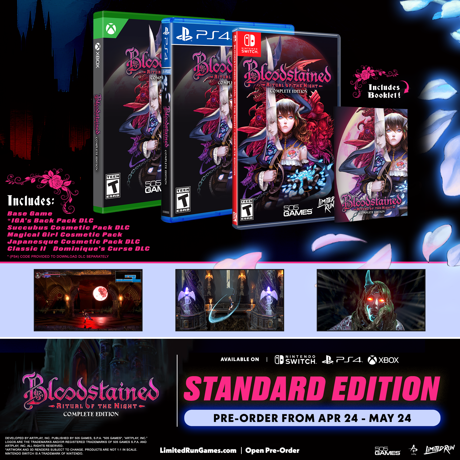 limited-run-bloodstained-ritual-night-complete-switch-spiel-action image 2