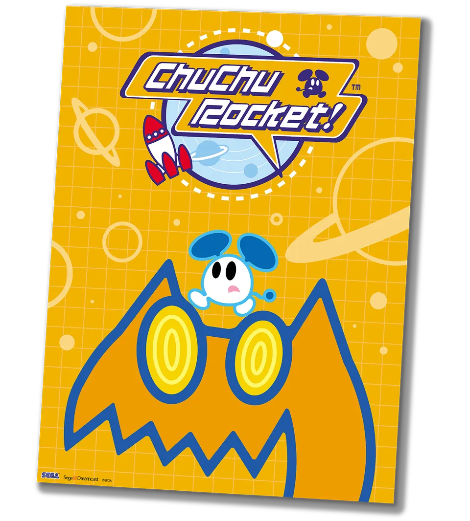 limited-run-chuchu-rocket-poster-gaming-merch-retro image 1