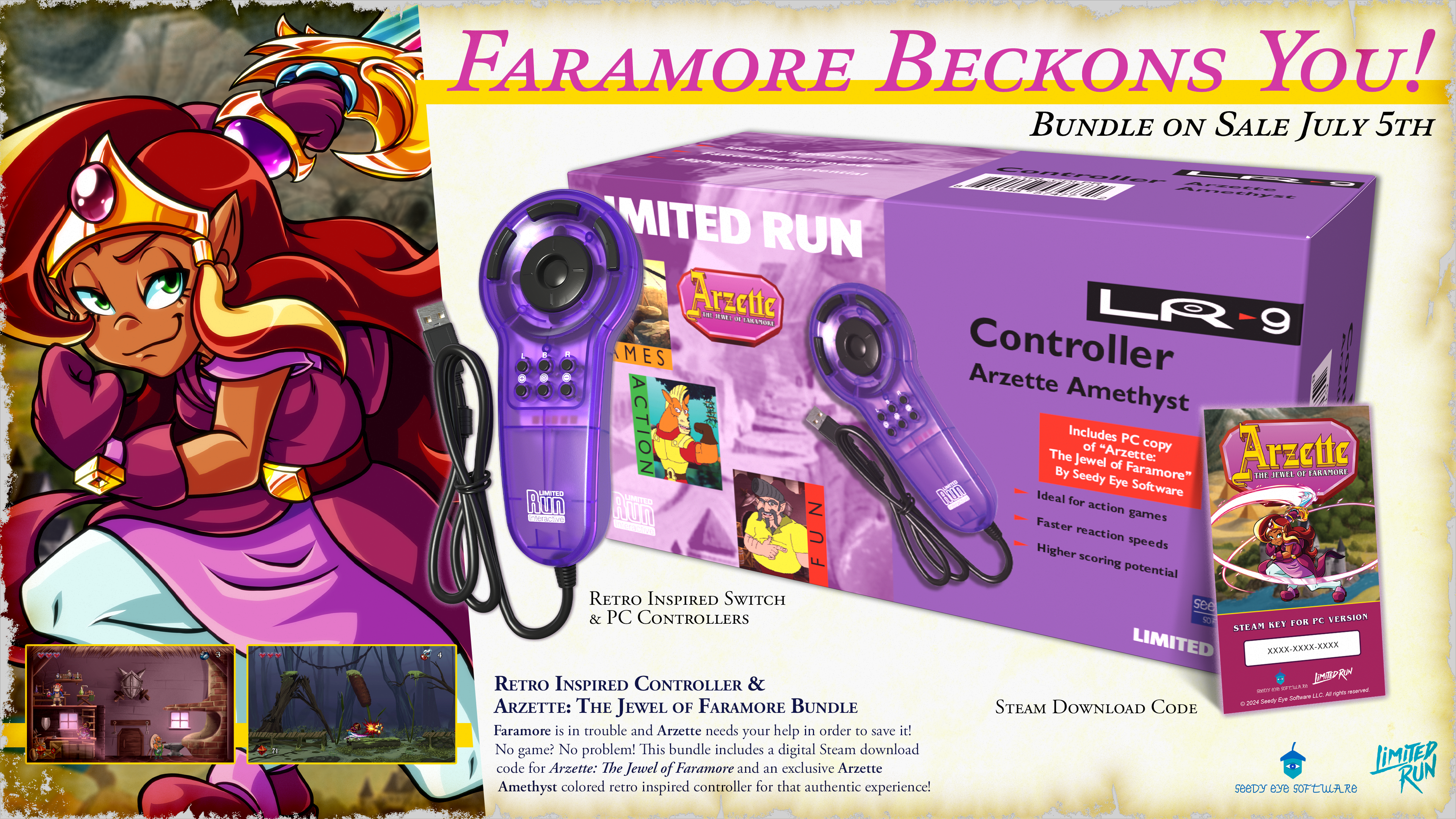 limited-run-arzette-jewel-of-faramore-bundle-controller image 3