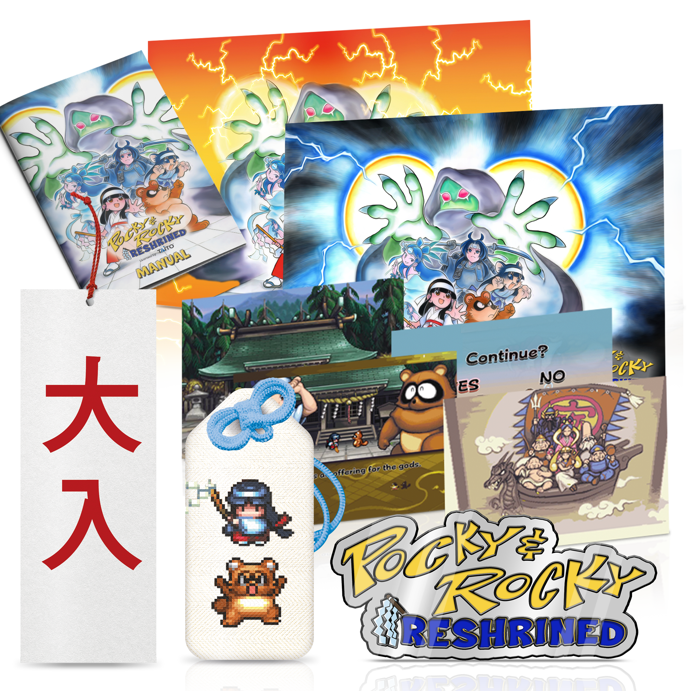 pocky-rocky-reshrined-collector-s-edition-ps4-spiel-plushie-bundle-koop image 7