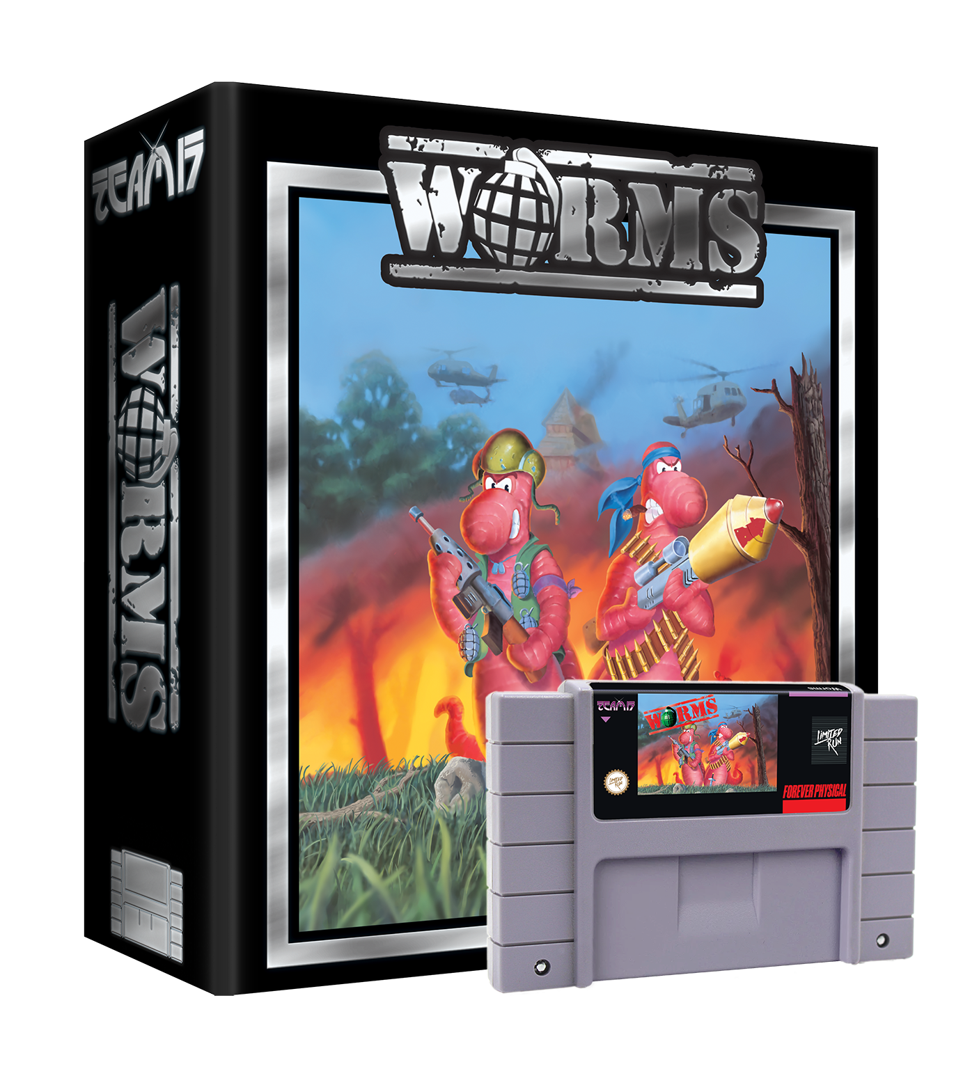 limited-run-worms-collector-s-edition-snes-spiel-grau image 2