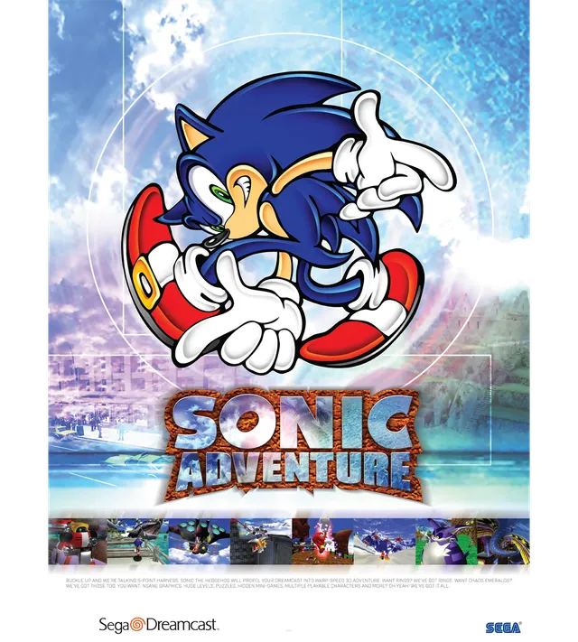 limited-run-sonic-adventure-poster-wandbild image 1