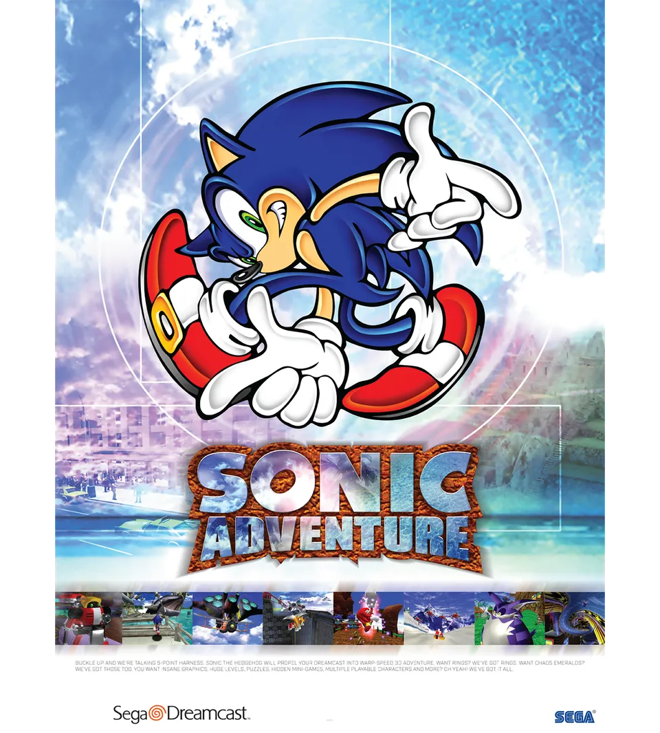 limited-run-sonic-adventure-poster-wandbild image 1