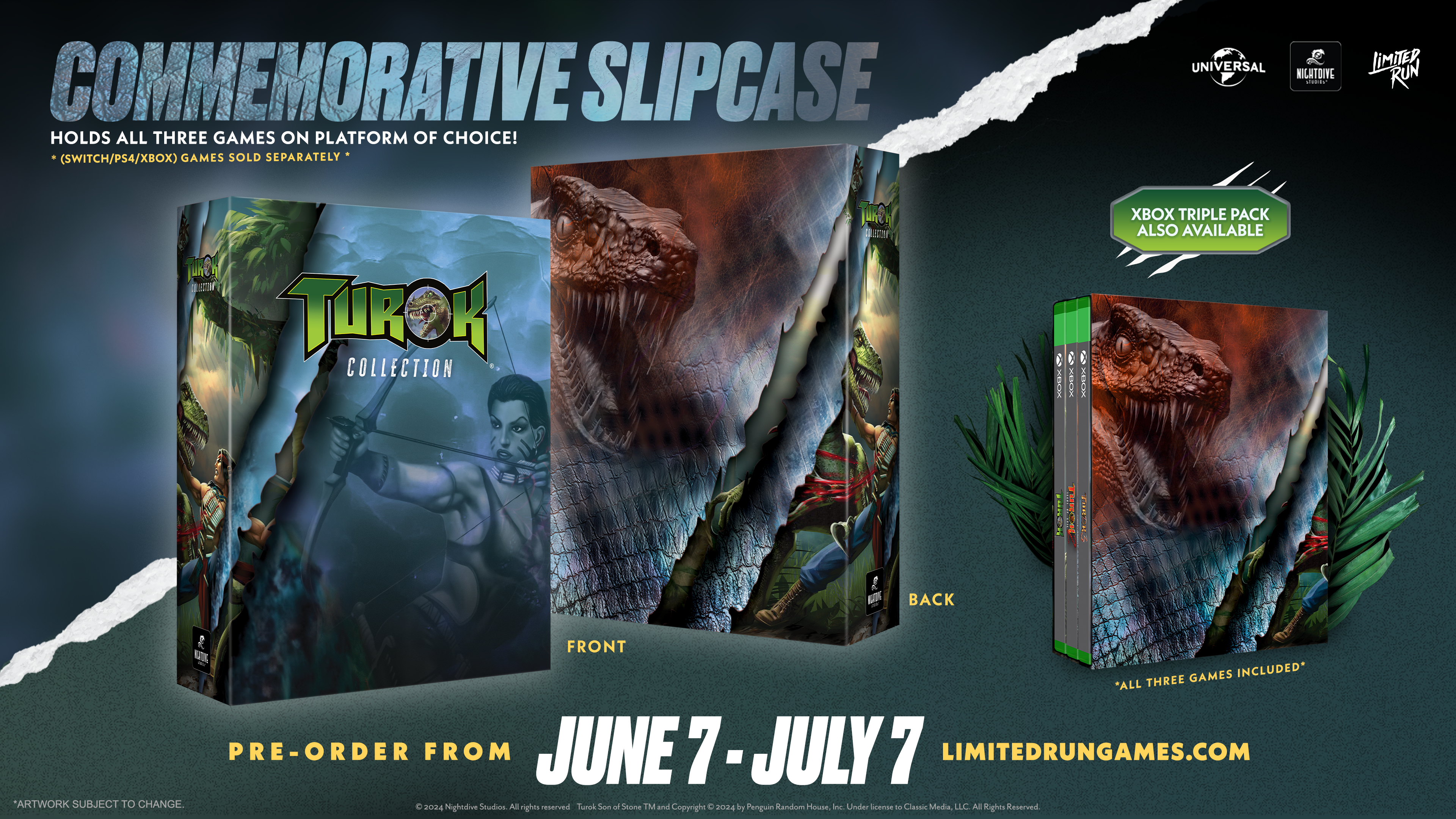 turok-xbox-triple-pack-slipcase-schuber-commemorative image 3