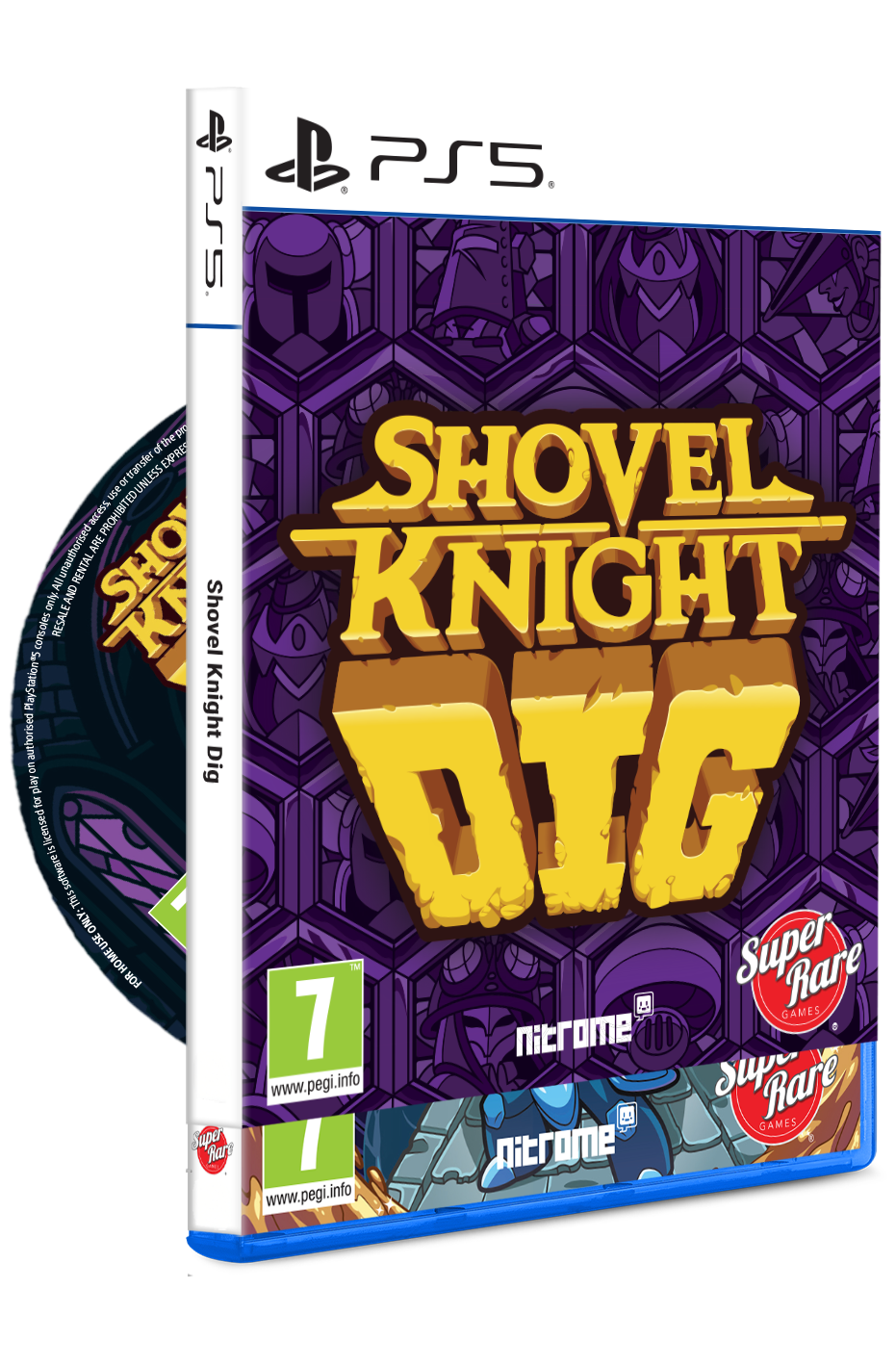 super-rare-games-shovel-knight-dig-ps5-21-spiel-disc-slipcover image 2