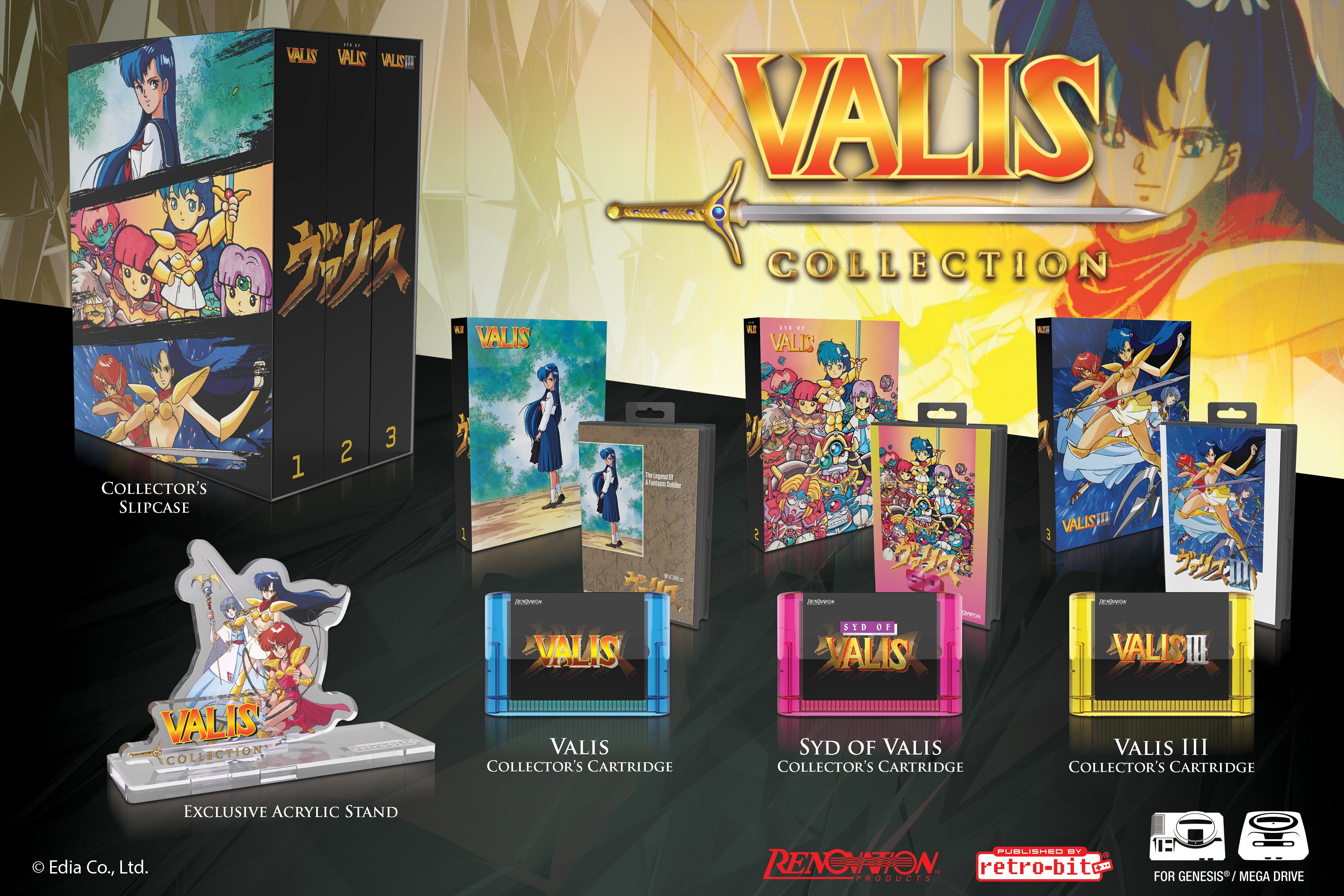 strictly-limited-games-valis-collection-limited-edition-mega-drive-modul image 2
