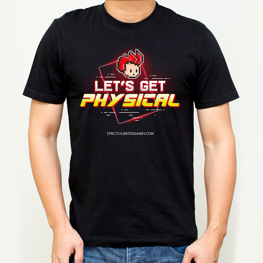 strictly-limited-let-s-get-physical-t-shirt-schwarz-l-gaming image 1