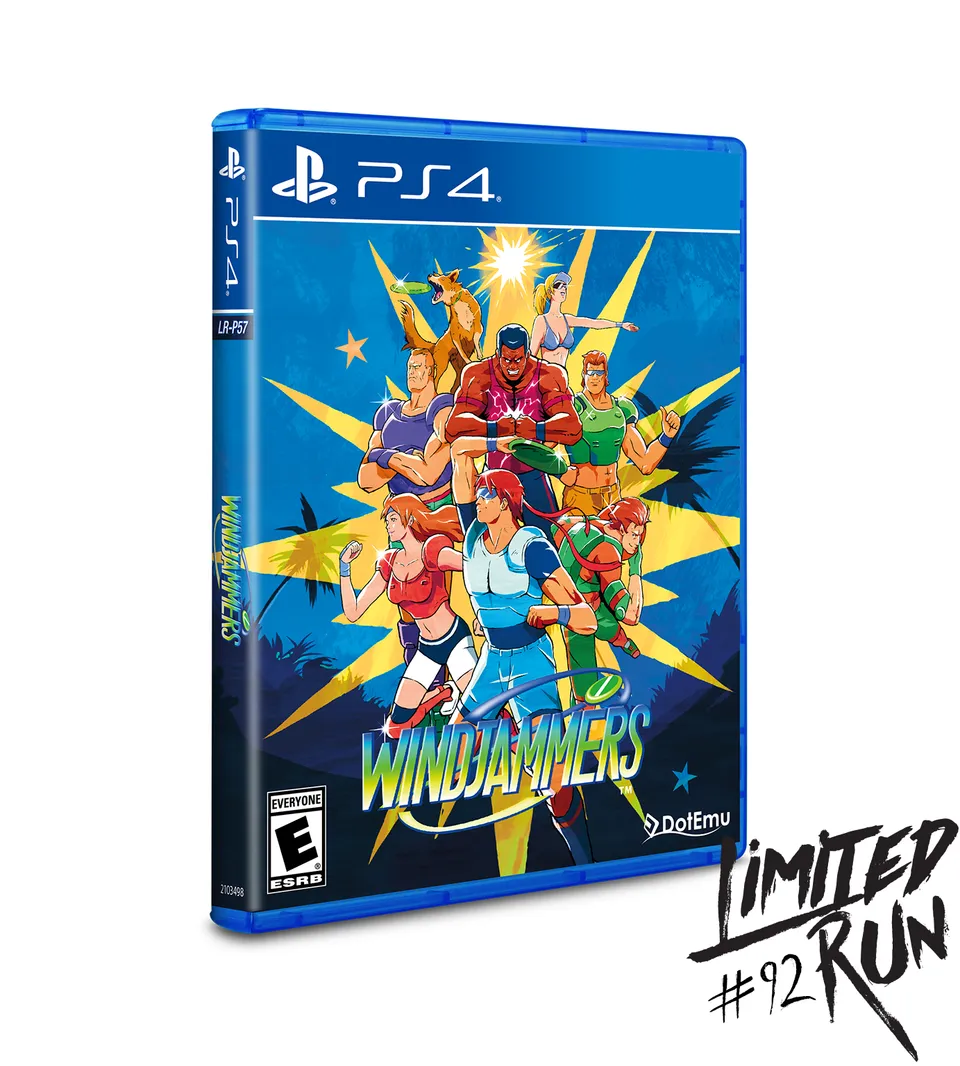 limited-run-92-windjammers-ps4-spiel-collector-s-edition-frisbee image 1