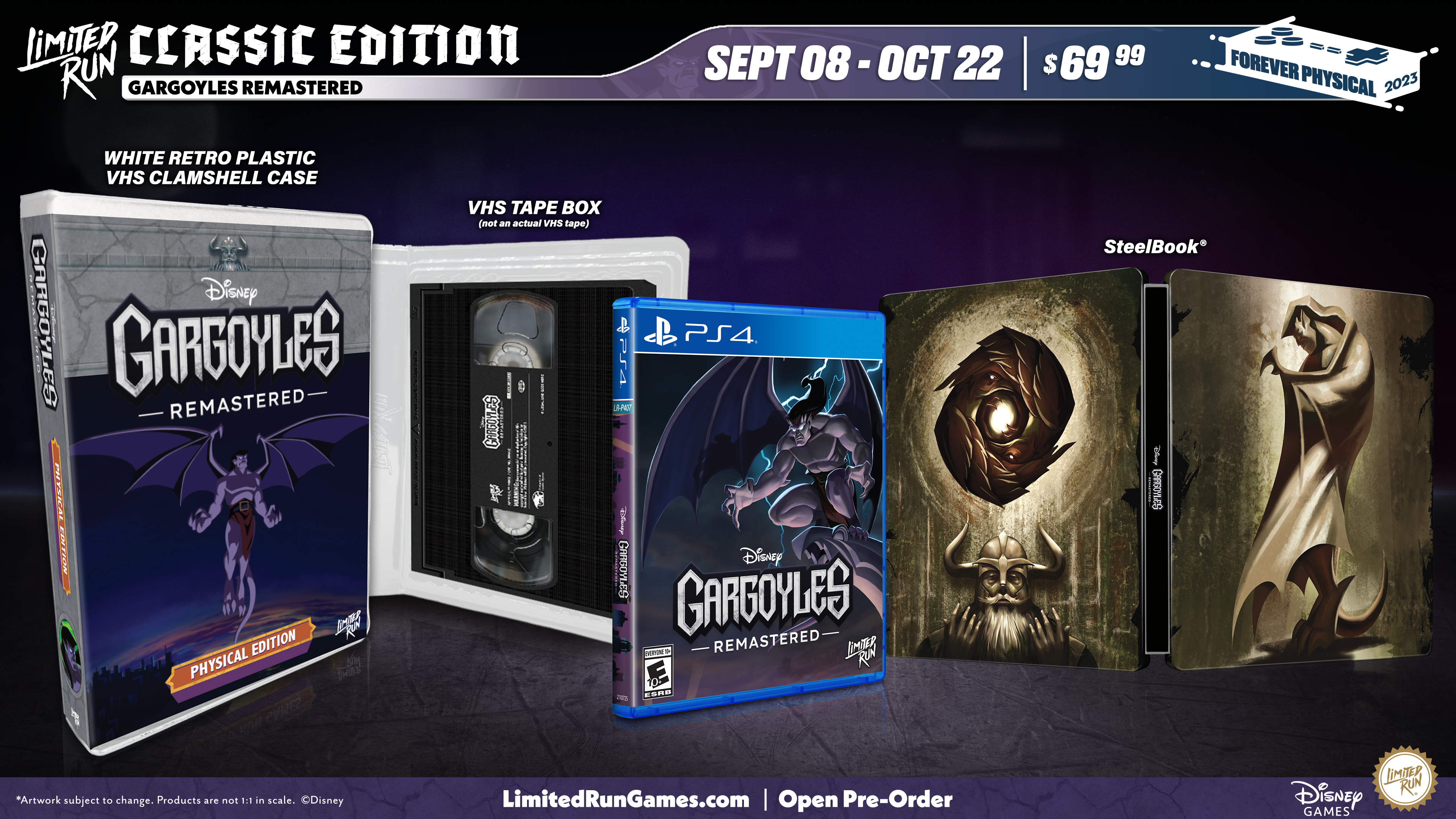 limited-run-gargoyles-remastered-classic-edition-ps4-spiel-steelbook image 3