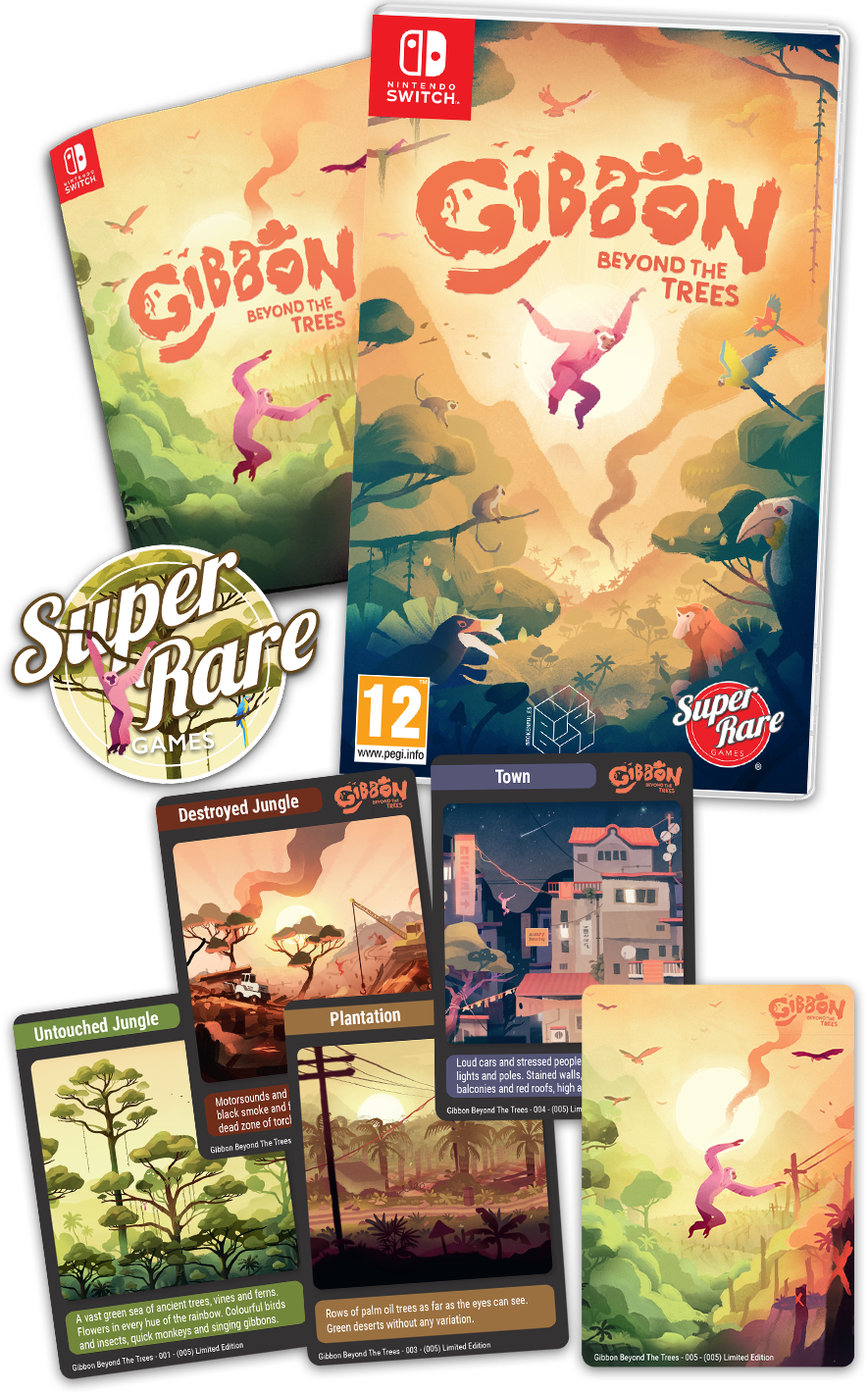 super-rare-games-srg-121-gibbon-beyond-the-trees-switch-spiel image 2