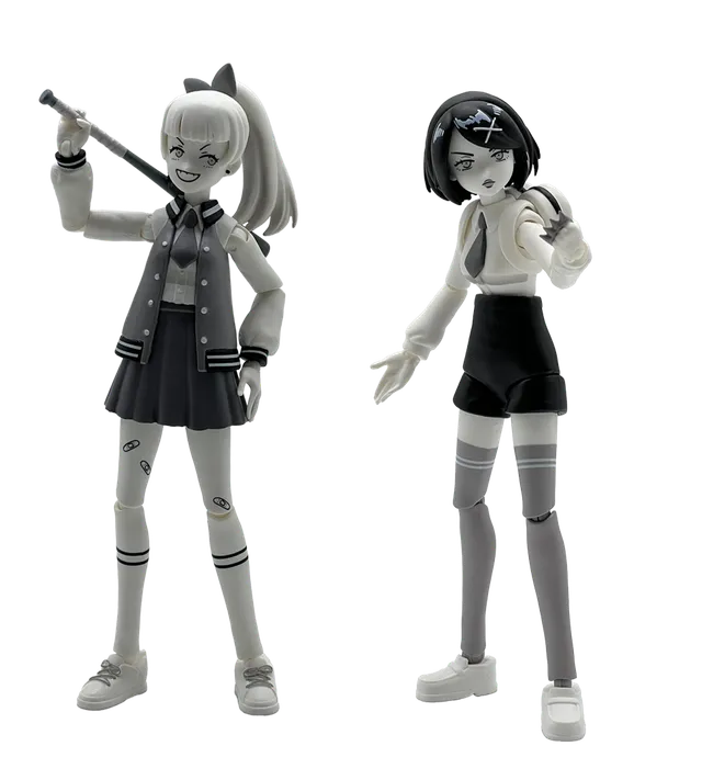 limited-run-river-city-girls-2-kyoko-figur-set-a-schwarz-weiss image 1
