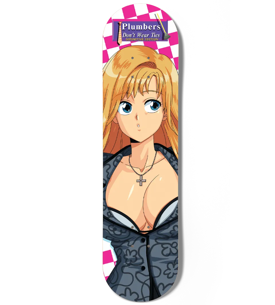 limited-run-plumbers-don-t-wear-ties-skatedeck-definitive-edition image 1