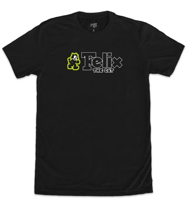 felix-the-cat-logo-tee-t-shirt-gr-en-xs-3x-retro-merch image 1