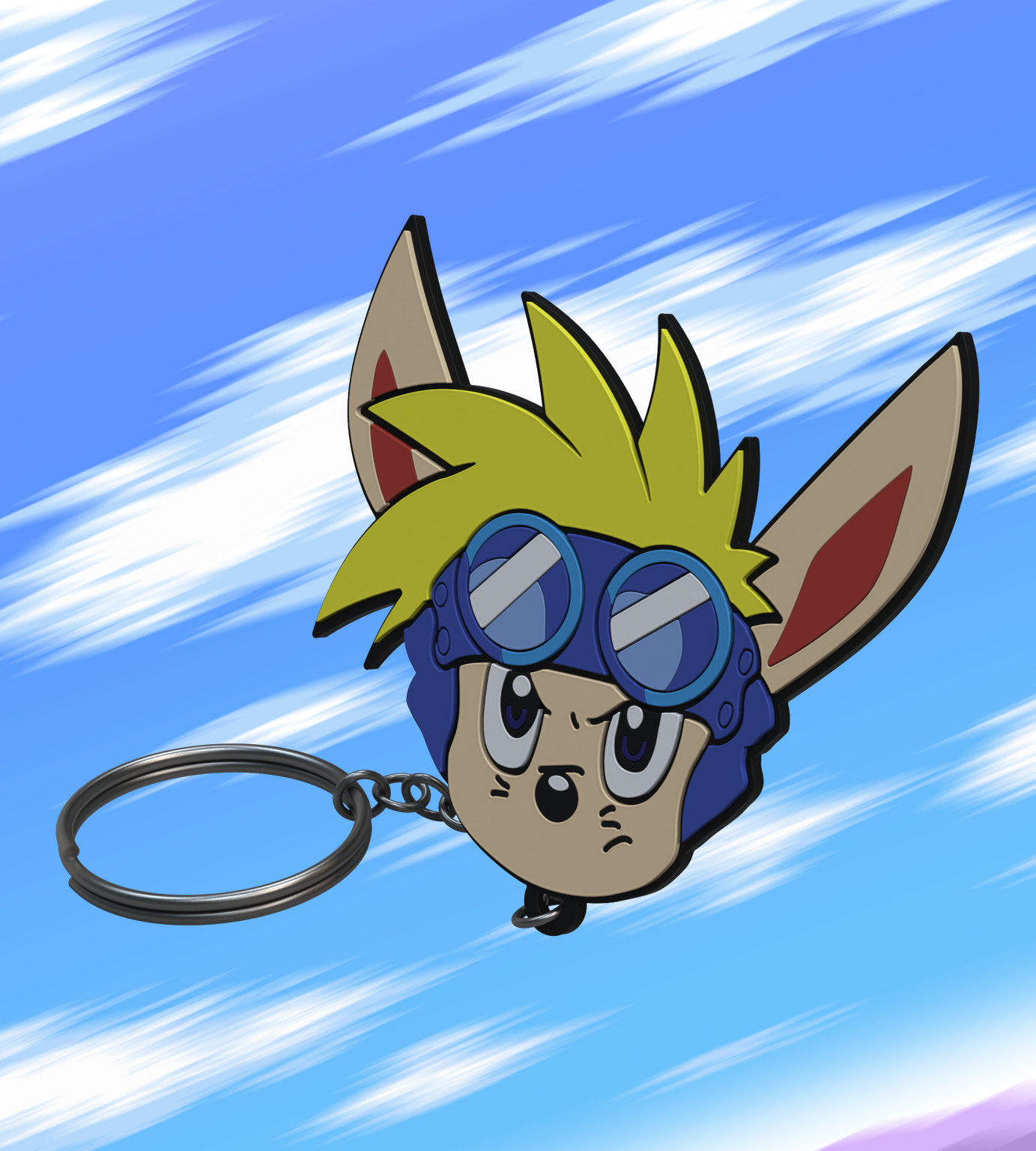 limited-run-rocket-knight-sparkster-schl-sselanh-nger-gummi image 2