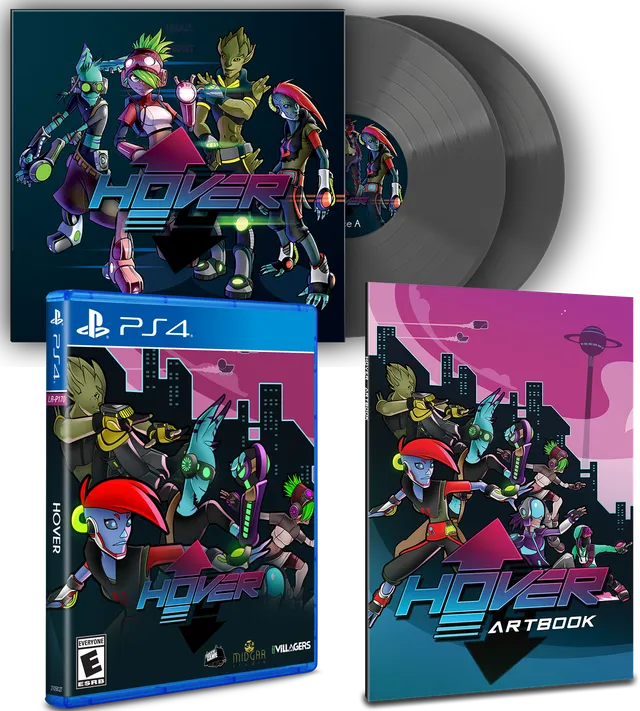 limited-run-283-hover-bundle-ps4-spiel-mit-vinyl-artbook image 1