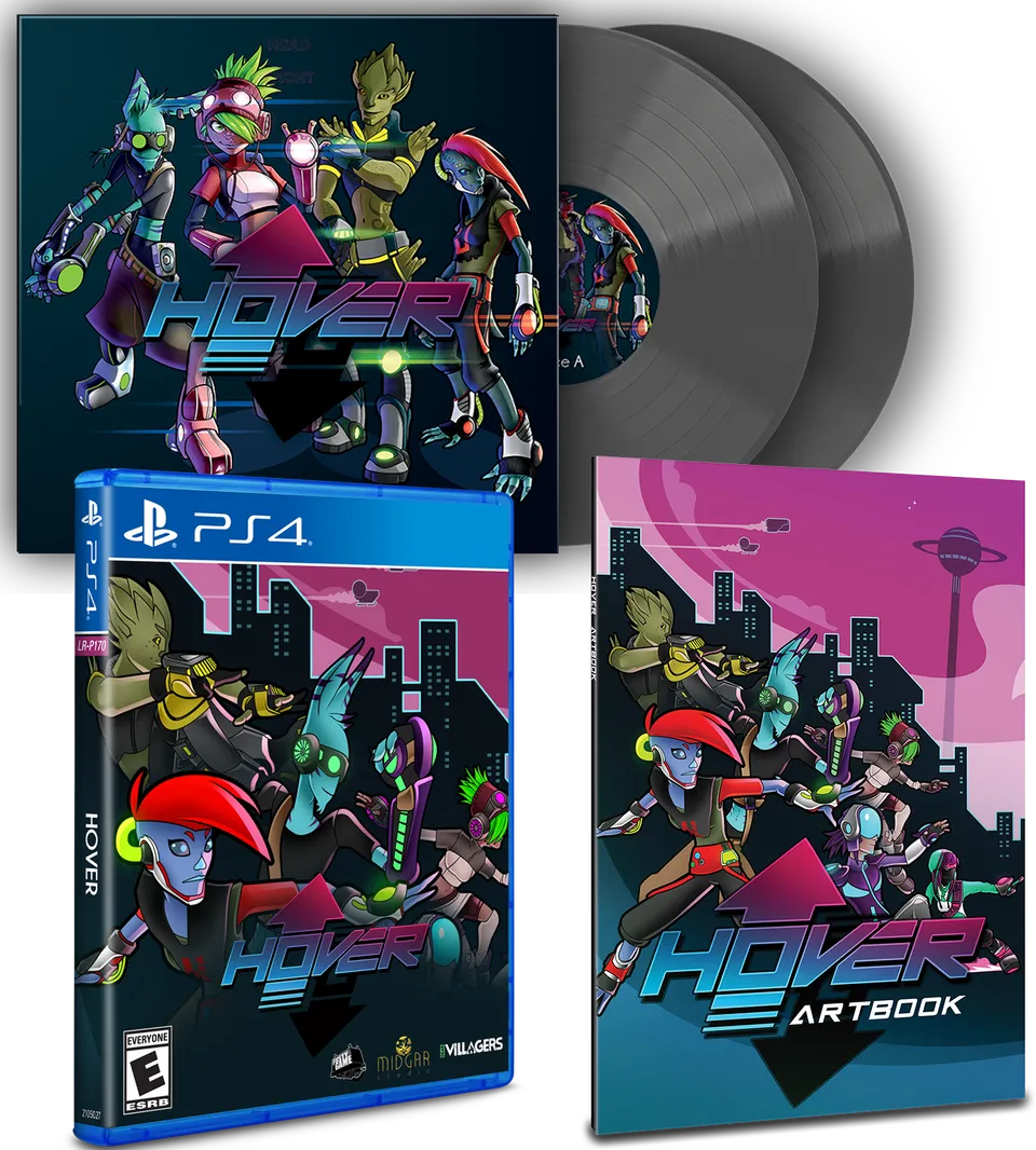 limited-run-283-hover-bundle-ps4-spiel-mit-vinyl-artbook image 1