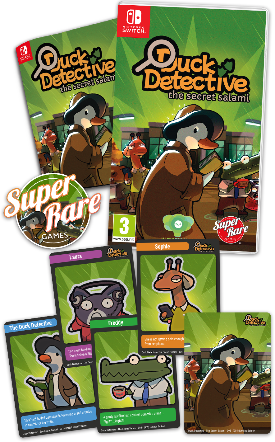 super-rare-games-srg-120-duck-detective-switch-spiel-sammler-edition image 2