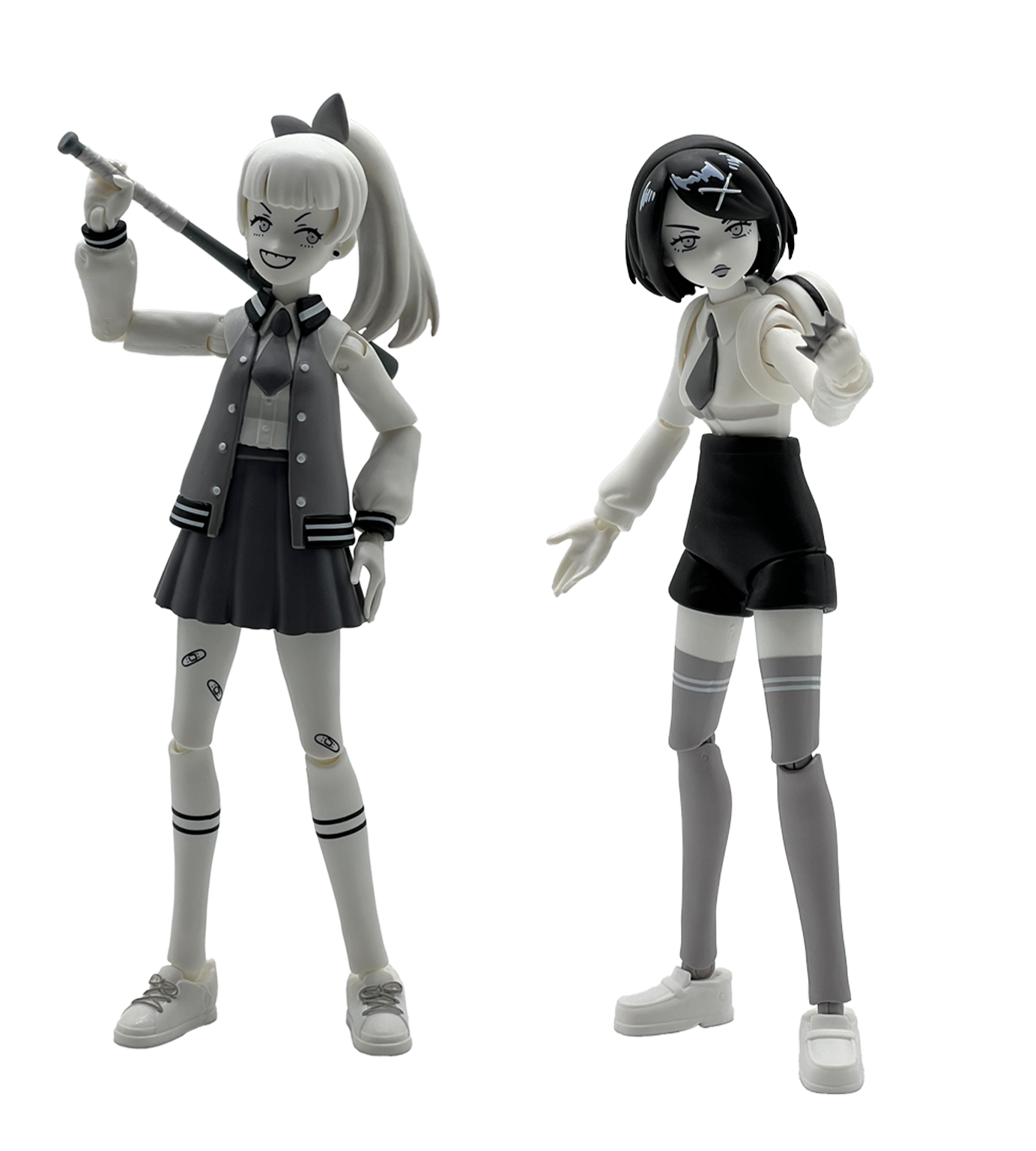 limited-run-river-city-girls-2-kyoko-figur-set-a-schwarz-weiss image 1