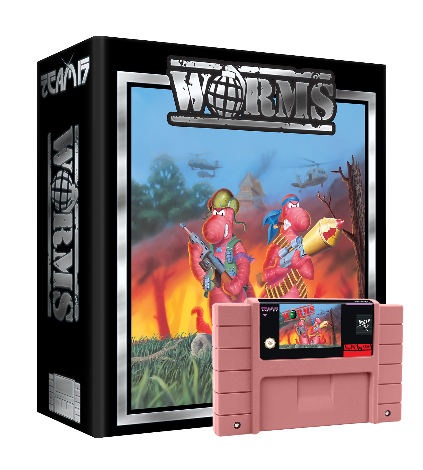 limited-run-worms-collector-s-edition-snes-spiel-grau image 1