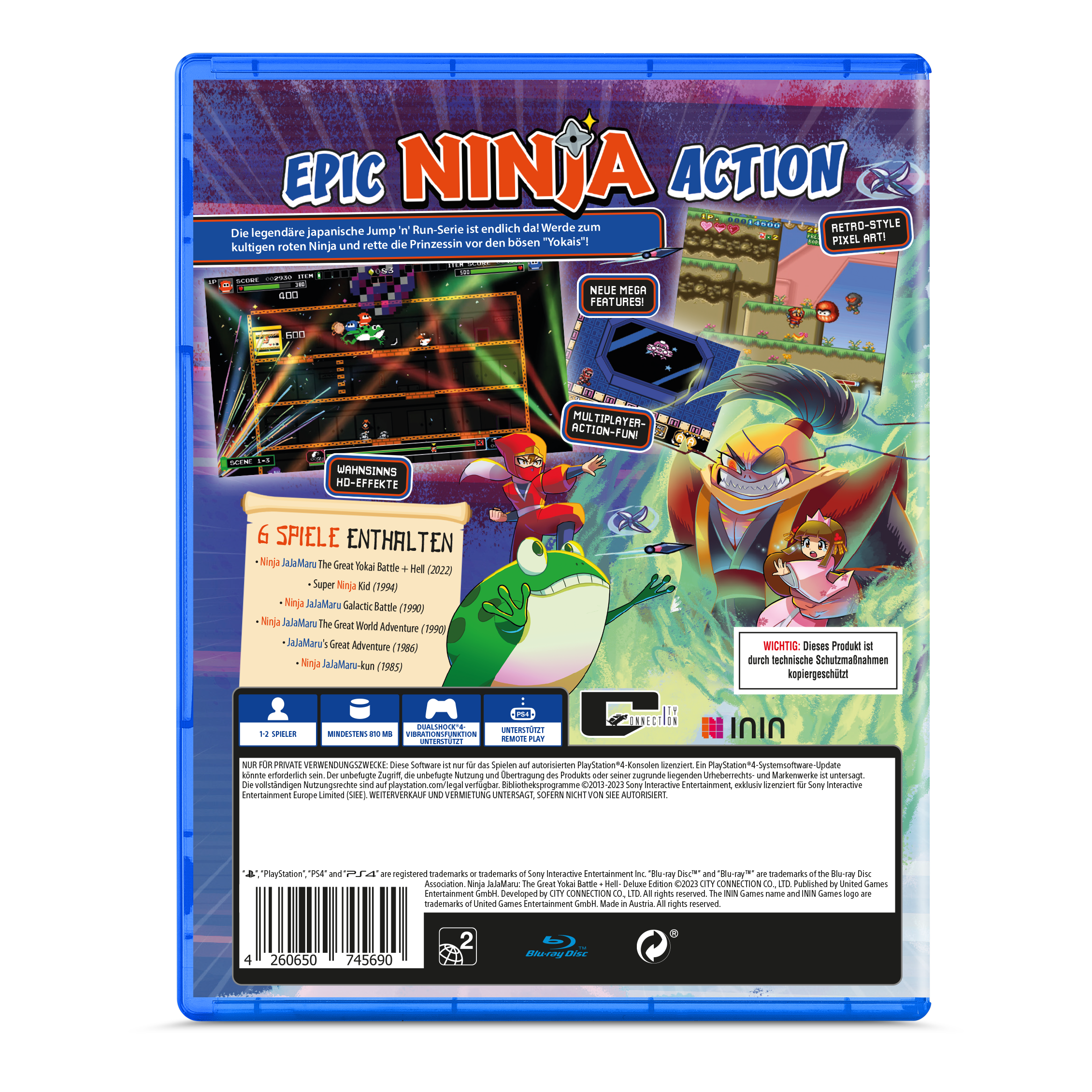inin-ninja-jajamaru-great-yokai-battle-ps4-spiel-deluxe-b-ware-deutsch image 2