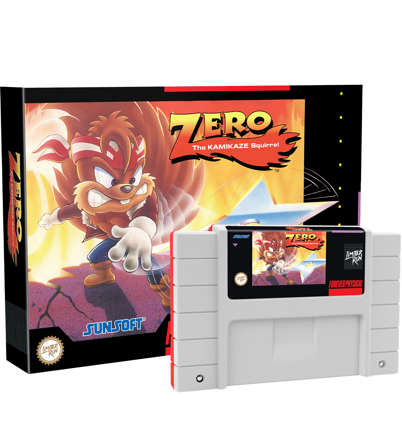 limited-run-games-zero-kamikaze-squirrel-snes-modul-standard image 1