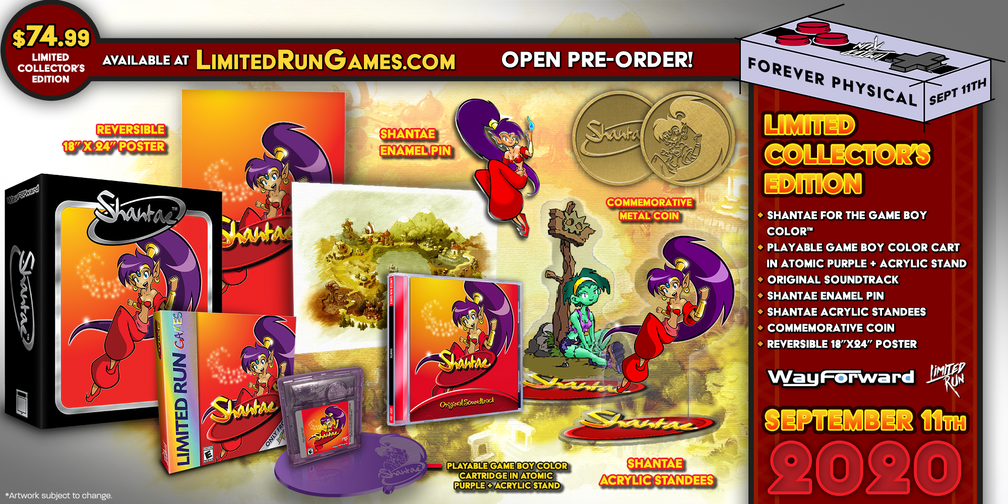 limited-run-shantae-collector-s-edition-gbc-spiel-atomic-purple image 2