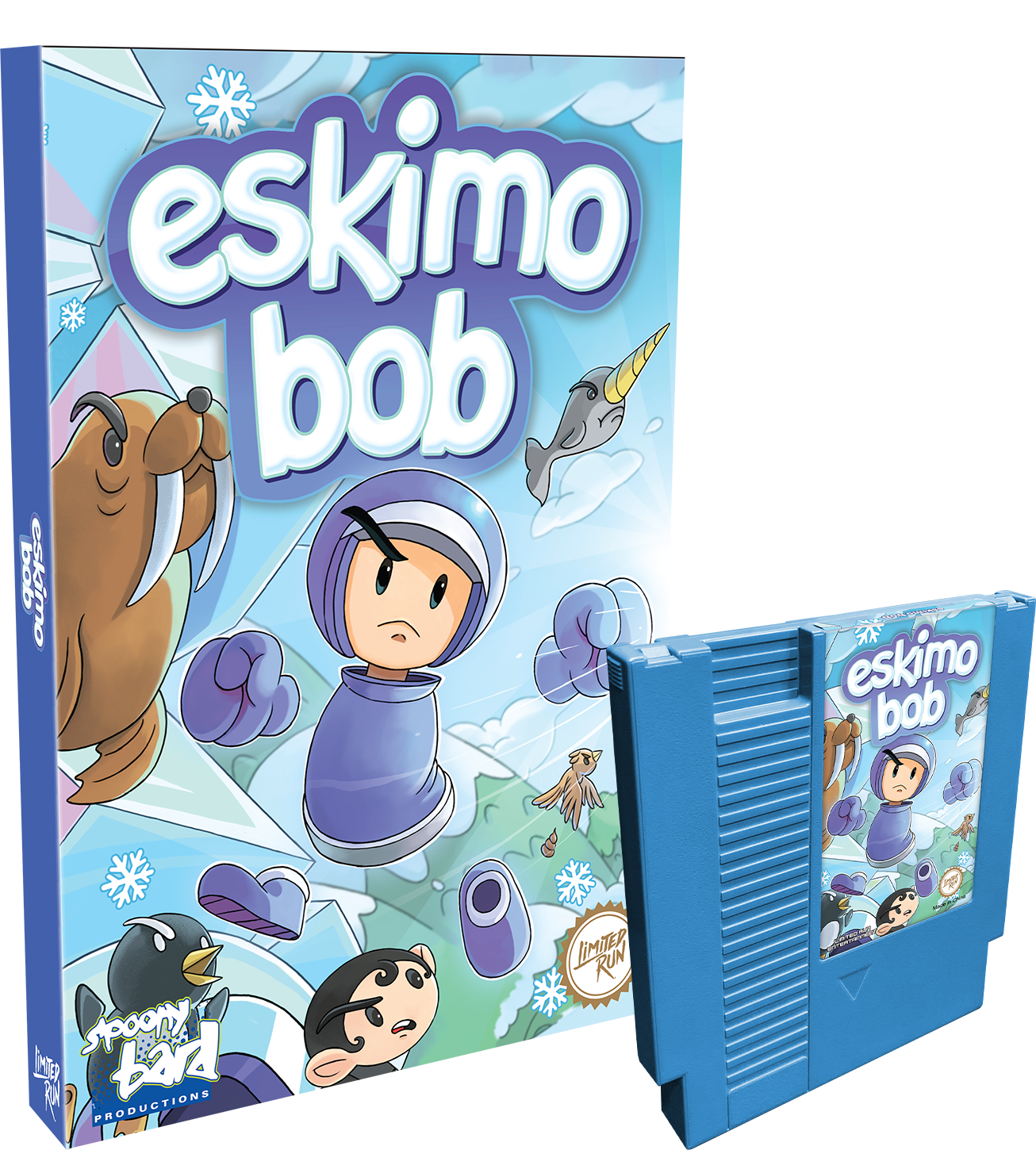 limited-run-eskimo-bob-nes-spiel-standard-edition-modul-64-level image 1