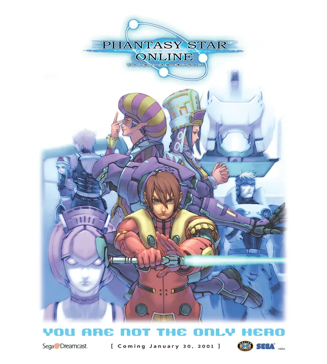 limited-run-phantasy-star-online-poster-18x24-dreamcast-merch image 1