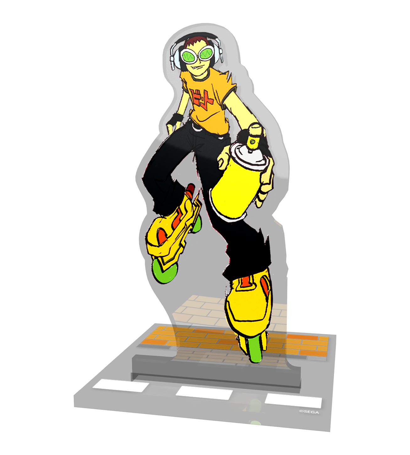 limited-run-jet-set-radio-acryl-standees-set-beat-gum-yoyo-figur image 3