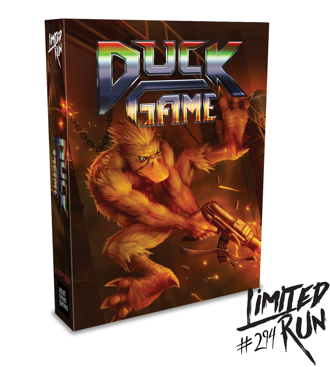limited-run-duck-game-deluxe-ps4-spiel-disc-pin-poster-1000-st-ck image 1