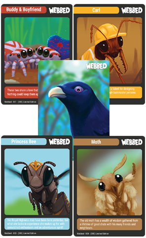super-rare-games-tc-73-webbed-sammelkarten-booster-pack-3-karten image 1