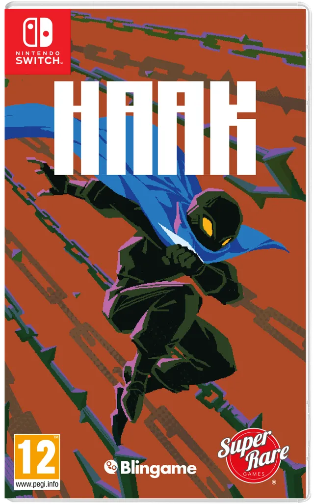 super-rare-games-srg-106-haak-switch-spiel-metroidvania-cartridge image 1