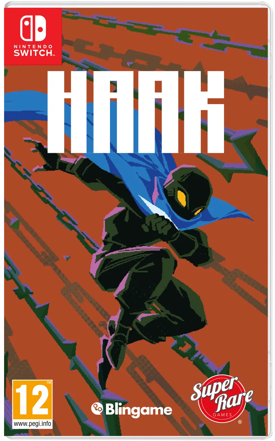 super-rare-games-srg-106-haak-switch-spiel-metroidvania-cartridge image 1