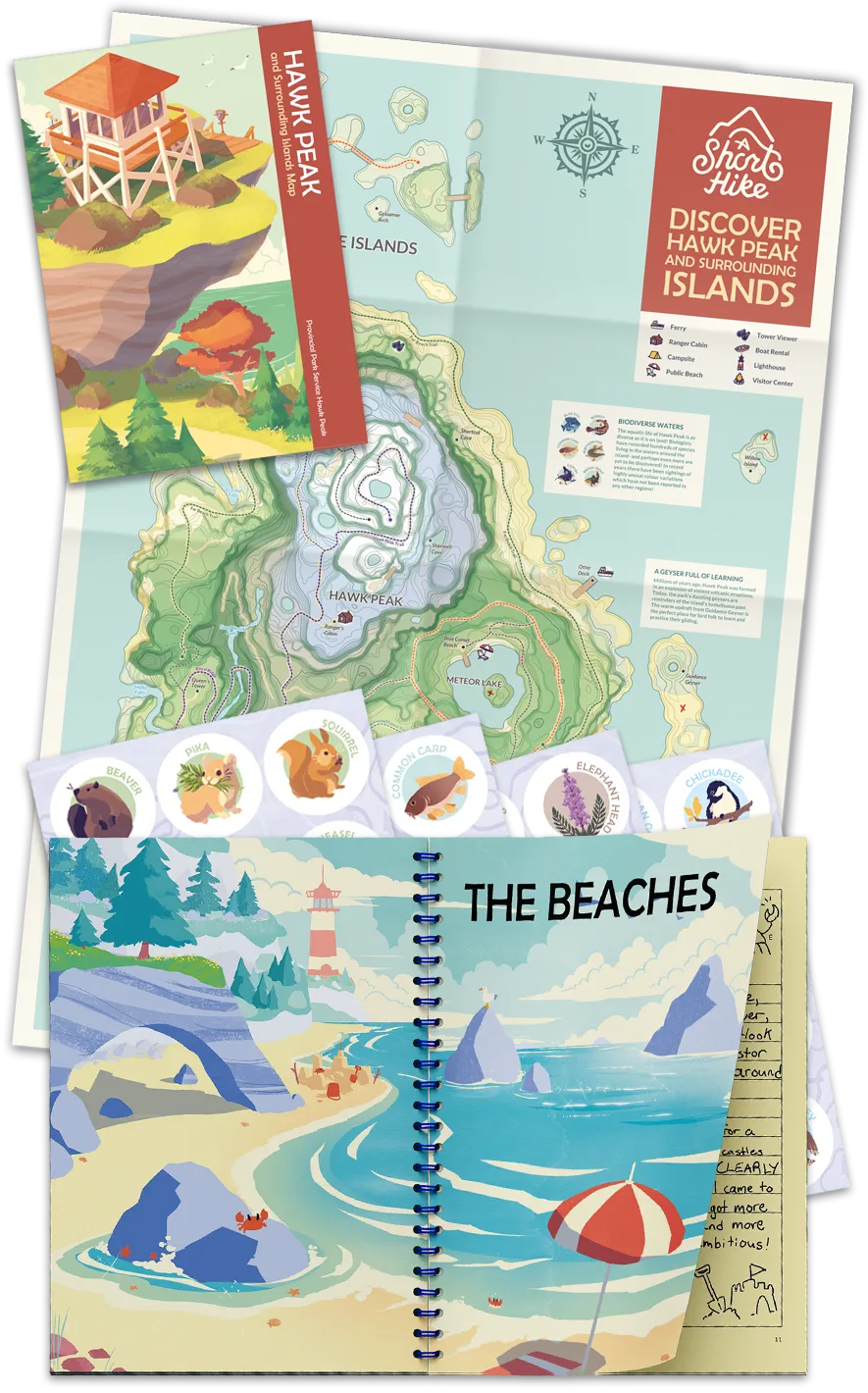 super-rare-games-gb-74-a-short-hike-guidebook-bundle-46-seiten image 1