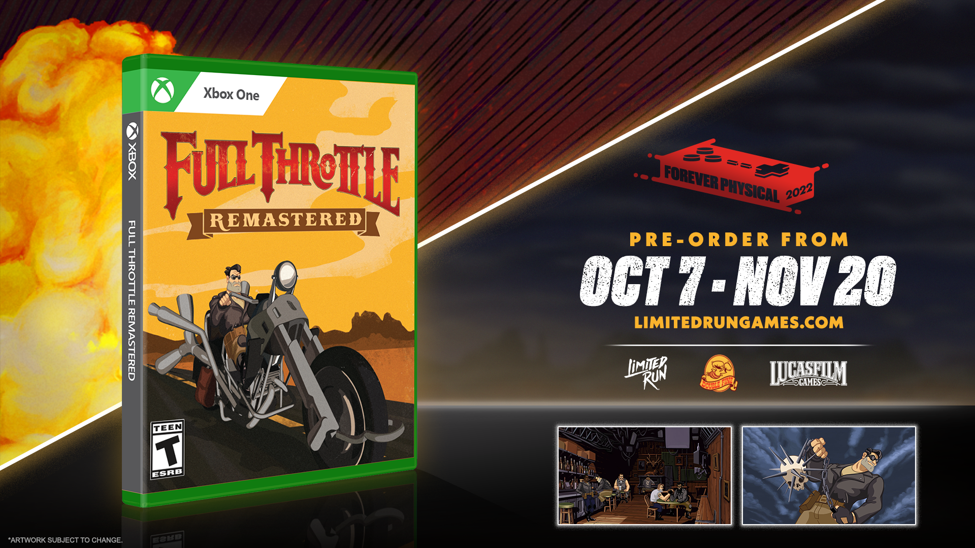 limited-run-4-full-throttle-xbox-spiel-disc-remastered image 3